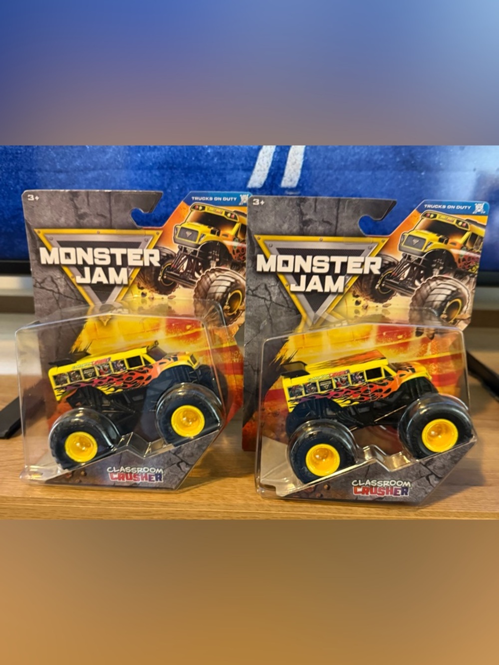 Monster Jam Classroom Crusher Yellow Monster Truck Toy